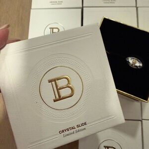 Balmain limited edition Gold and Silver Crystal Slide